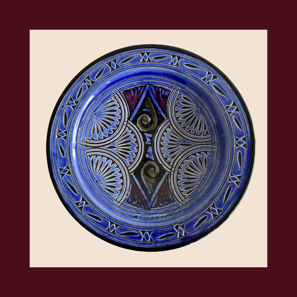 Moroccan Fez plate - MB020