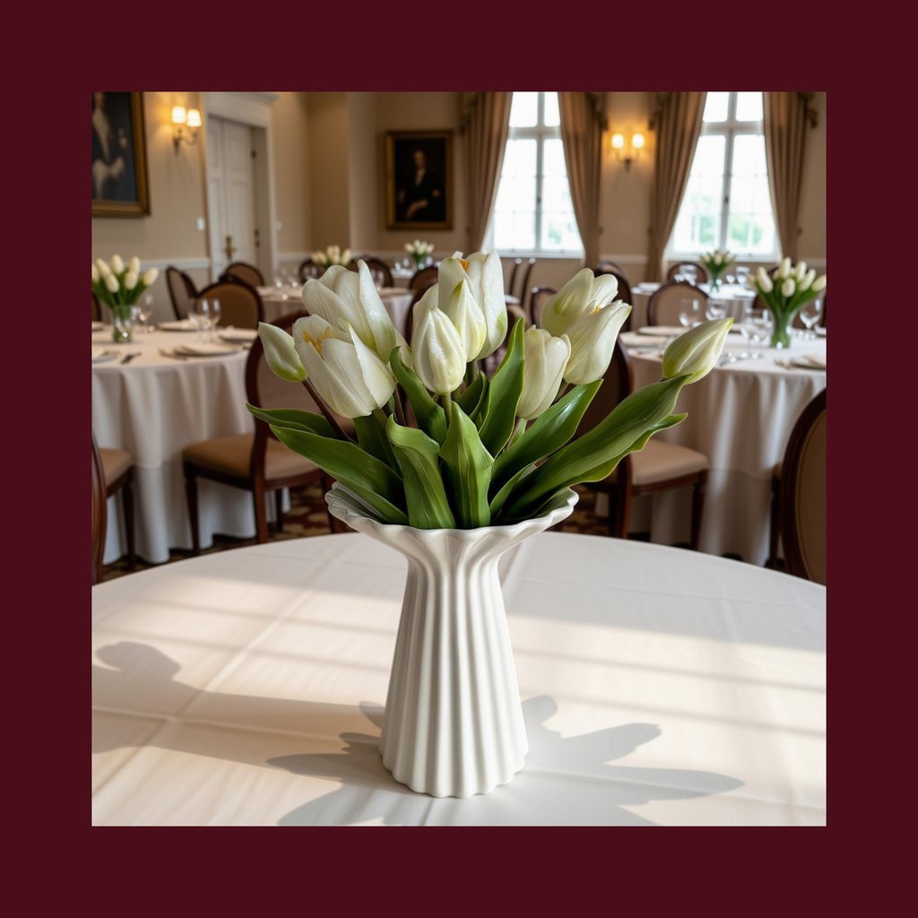 [ASC-VASE-STONE WHITE2] ASC-VASE-STONE WHITE