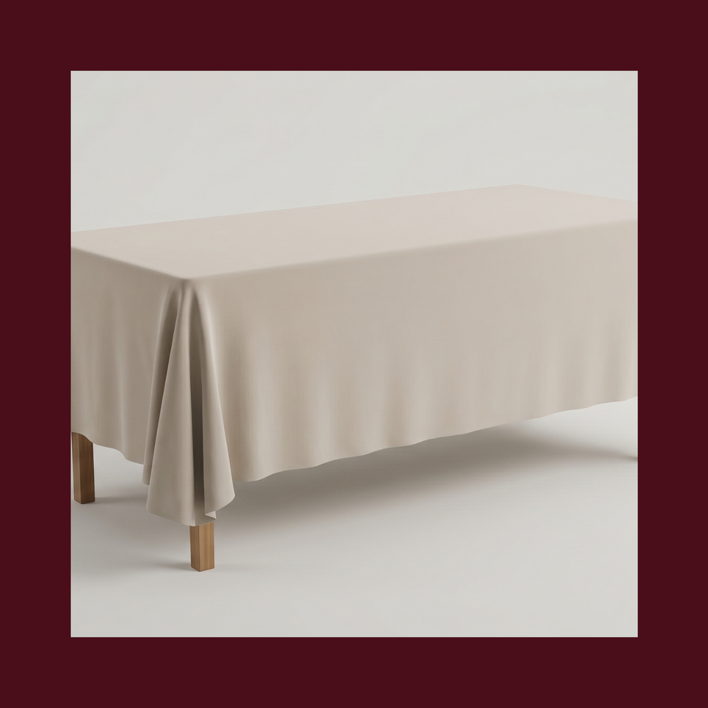 LONG TABLECLOTH -  TAUPE300